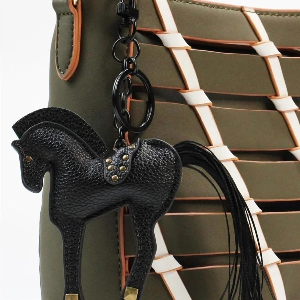Celebrity look leather pony for your purse
